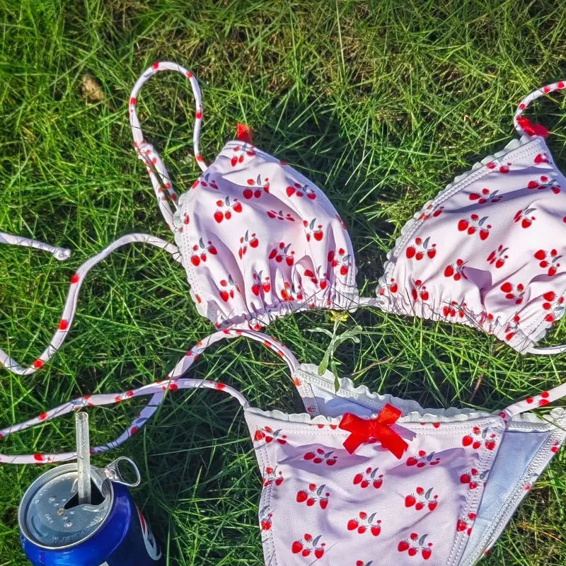 Bikinis Sexy String Swimsuit Female Triangle Cup Type Bathing Suit Women Swimwear Bandage Bikini