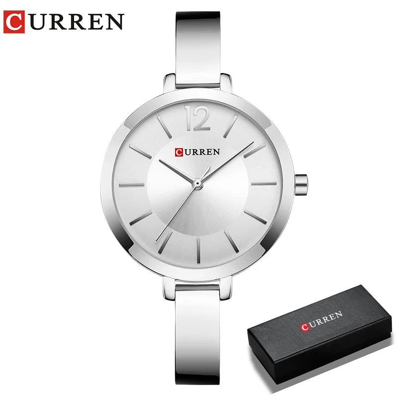 Women Watches Top Brand Luxury CURREN 9012 Quartz Women Watches Casual Fashion Ladies Wrist Watch Lady Clock relogio feminino