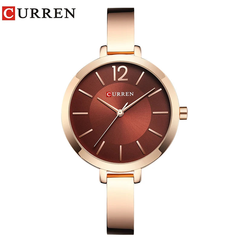 Women Watches Top Brand Luxury CURREN 9012 Quartz Women Watches Casual Fashion Ladies Wrist Watch Lady Clock relogio feminino
