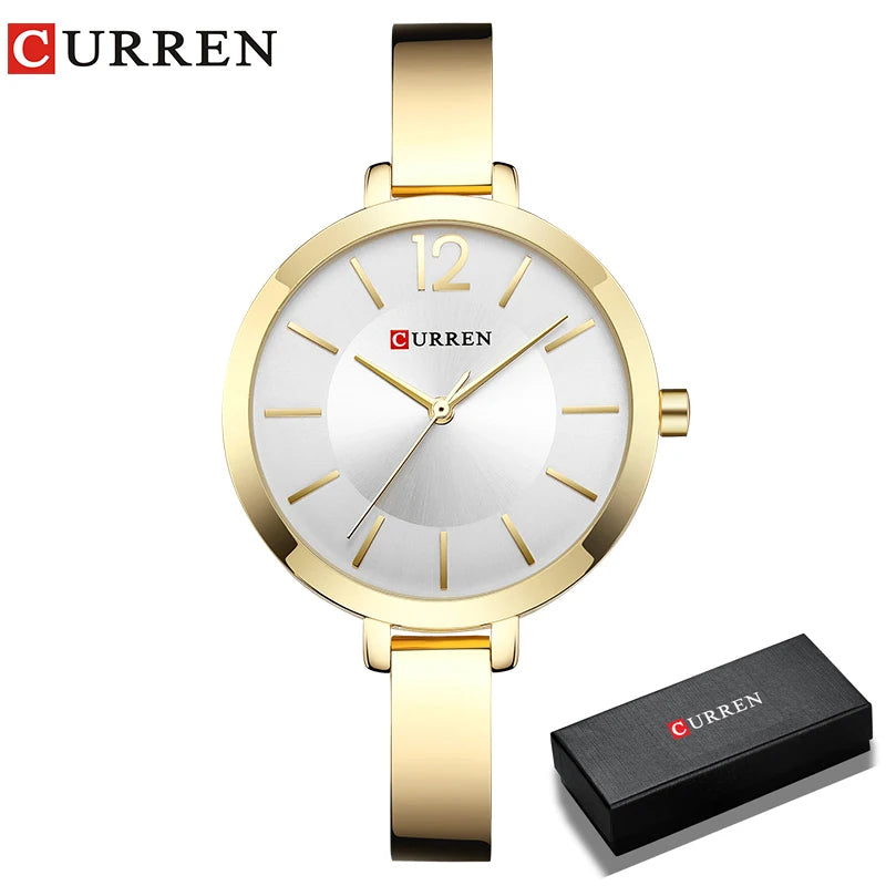 Women Watches Top Brand Luxury CURREN 9012 Quartz Women Watches Casual Fashion Ladies Wrist Watch Lady Clock relogio feminino