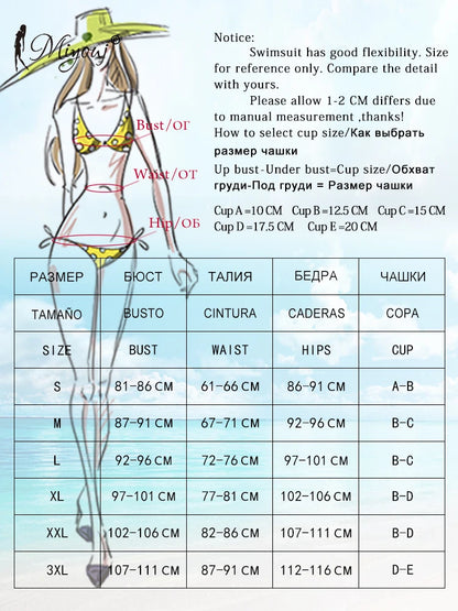 Bikinis Sexy String Swimsuit Female Triangle Cup Type Bathing Suit Women Swimwear  Bandage Bikini