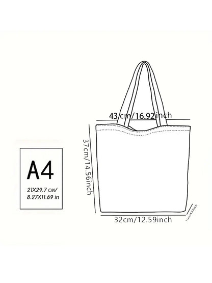 1pc,Three Small Handbags, Reusable Fashion Handbags, Multi functional Handbags, Printed Canvas Shopping Bags