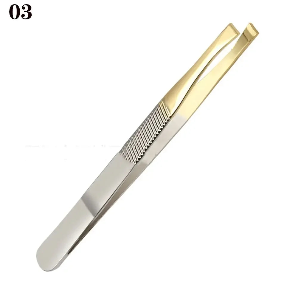 Pro Plastic Eyebrow Tweezer Anti Static Safe Electronic Industrial Maintenance Tools Multifunctional Women Beauty Nail Tools