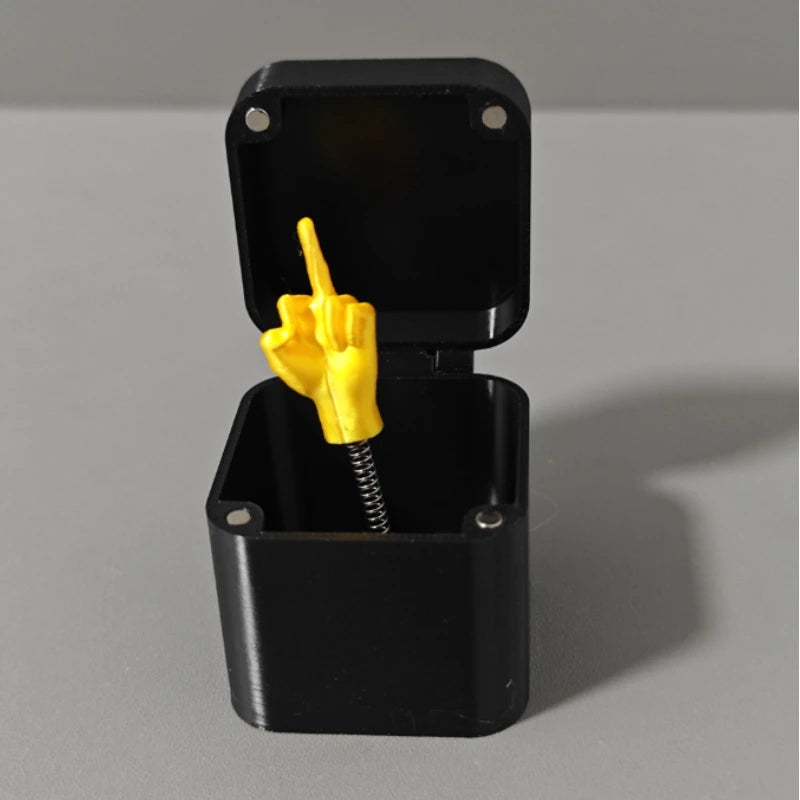 Fun and creative gift box, office desk decoration, home decoration gift box, prank stress relief gift box, middle finger gift