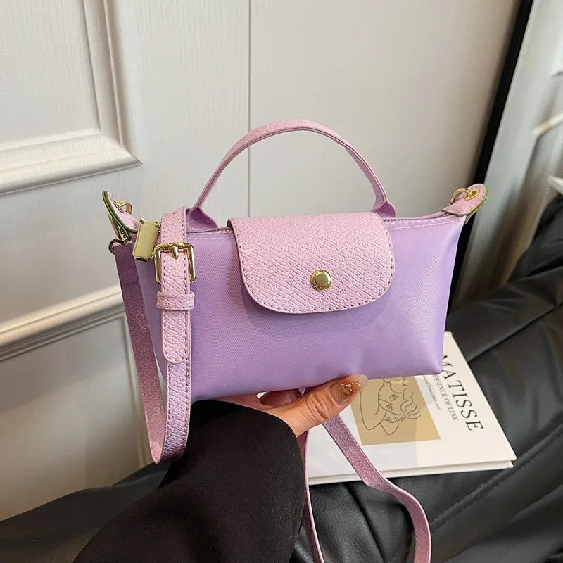 Retro, Fashionable, Multi-functional Handbags, Hot Items, Spring and Summer Women's Handbags, Handheld Luxury Nylon Handbags