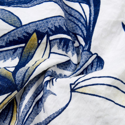 Family Matching Sets Plant Floral Shirt or Drawstring Front Halter Strap A-Line Dress