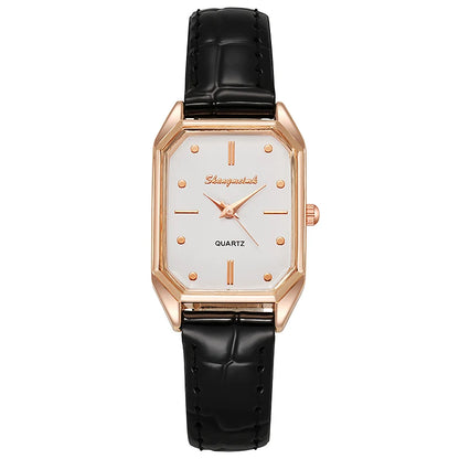 Ladies Quartz Watch Bracelet Green Dial Simple Rose Gold Dial Mesh Luxury Women Watches Brand Women Watches Fashion Square