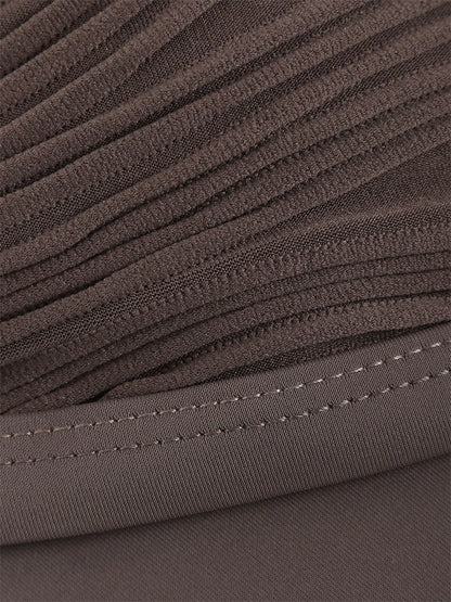 Women swimwear Textured High Cut Bikini Swimwear