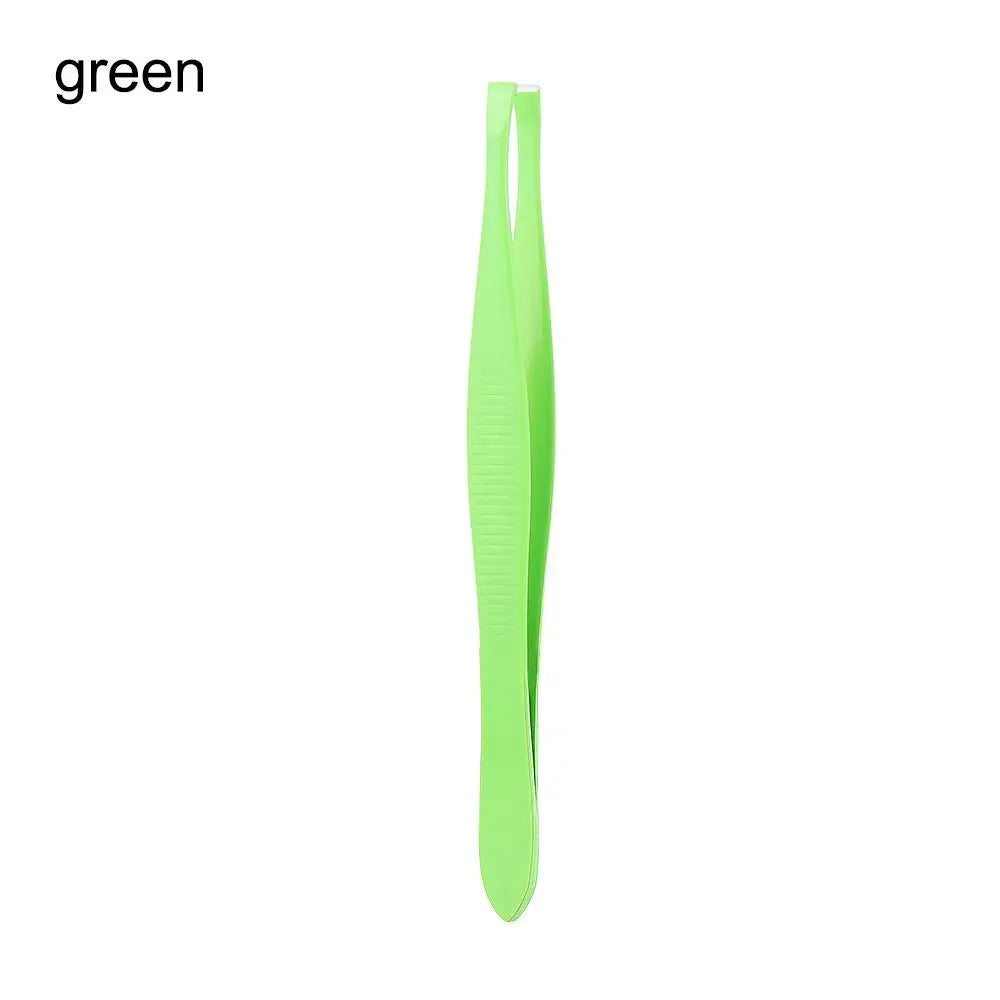 Pro Plastic Eyebrow Tweezer Anti Static Safe Electronic Industrial Maintenance Tools Multifunctional Women Beauty Nail Tools