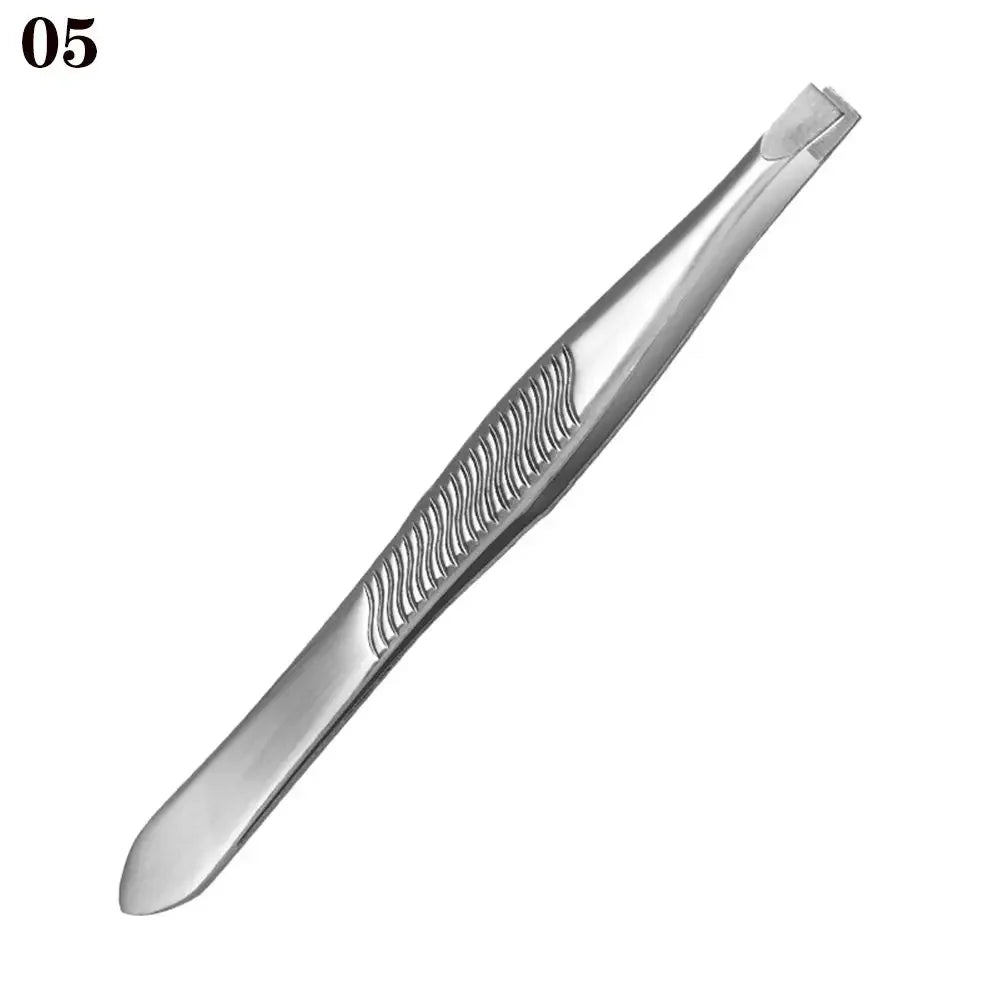 Pro Plastic Eyebrow Tweezer Anti Static Safe Electronic Industrial Maintenance Tools Multifunctional Women Beauty Nail Tools
