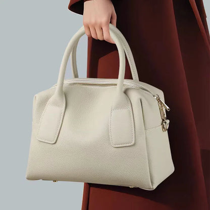 Baiye genuine leather women's bags, handbags, high-quality cowhide handbags, fashionable shoulder bags