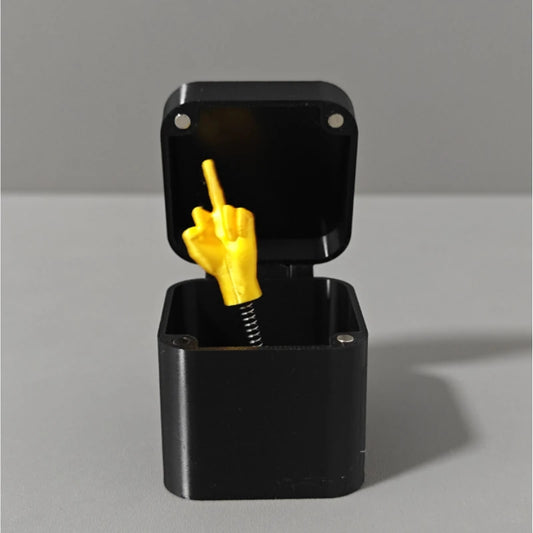 Fun and creative gift box, office desk decoration, home decoration gift box, prank stress relief gift box, middle finger gift