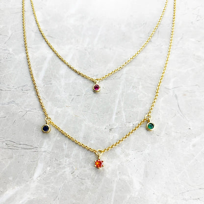 Necklace Double Chain Brand New Minimalist Fine Jewelry Europe 925 Sterling Silver Bohemia Gift For Women