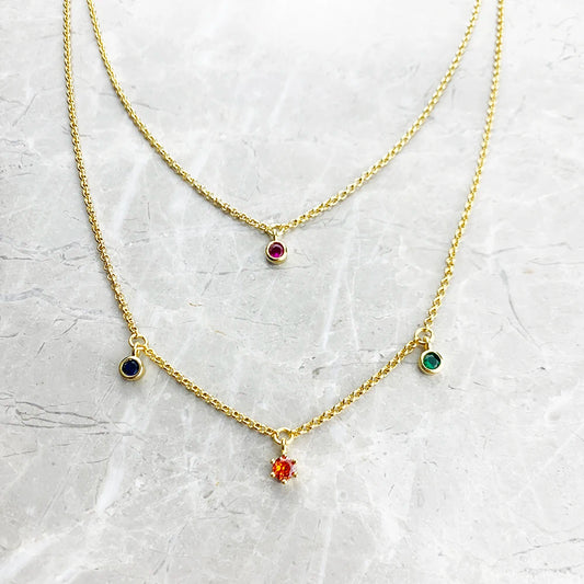 Necklace Double Chain Brand New Minimalist Fine Jewelry Europe 925 Sterling Silver Bohemia Gift For Women