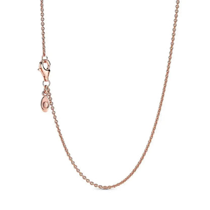 925 sterling silver women's jewelry rose gold necklace can be designed with original charm pendant necklace jewelry gift