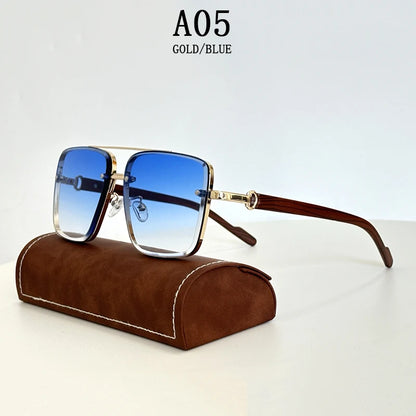 Sunglasses For Men Square Sunglasses Women Trendy Luxe Vintage Fashion Glasses Retro Steampunk Shades Gafas De Sol Hombre