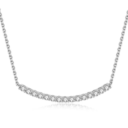 JewelryPalace 5A Cubic Zirconis 925 Sterling Silver Necklace for Woman Luxury Choker 45cm Yellow Gold Plated Fashion Gift