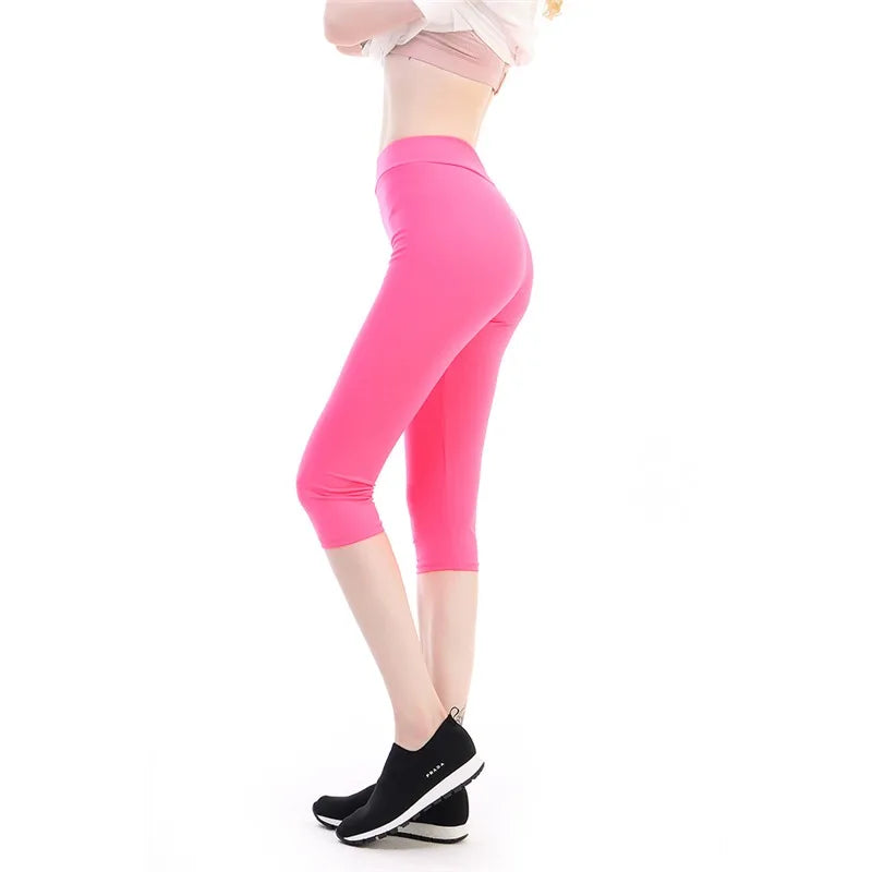 Leggings for Women High Waisted Capri Leggings with Pockets for Women Yoga Pants Workout Capri Pants
