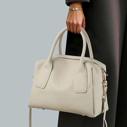 Baiye genuine leather women's bags, handbags, high-quality cowhide handbags, fashionable shoulder bags