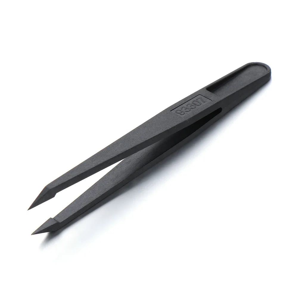 Pro Plastic Eyebrow Tweezer Anti Static Safe Electronic Industrial Maintenance Tools Multifunctional Women Beauty Nail Tools