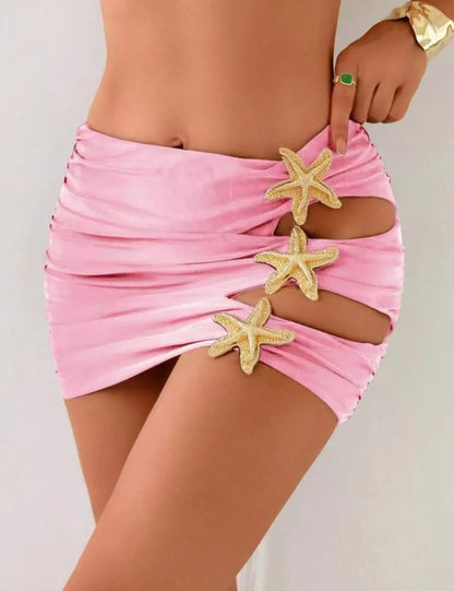 Sea Star Skirt Without Panty 2025 Beachwear Swim Dress Bathing Suit Women Swimwear Women Swimsuit Beachskirt