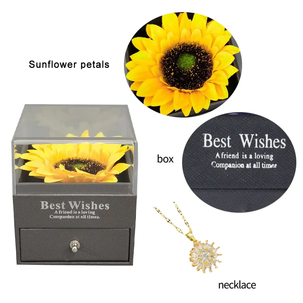 Perfect Sunflower Gift for Wife and Mom, Wedding Anniversary Gift, Mother's Day Gift, Ladies Christmas Gift, Valentine's Day Gift