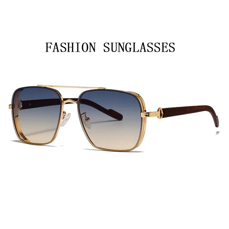 Sunglasses For Men Square Sunglasses Women Trendy Luxe Vintage Fashion Glasses Retro Steampunk Shades Gafas De Sol Hombre