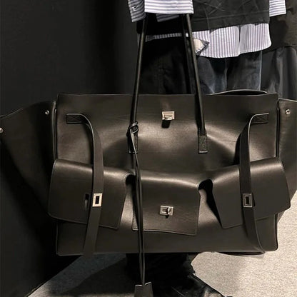 New Women's Large Capacity Luggage Travel Bag 2025 Soft PU Luxury Designer Wallets and Handbags Ladies Shopping Shoulder Bag