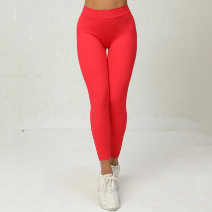 Active V Back Sport Yoga Leggings Women Push Up Gym Suit Sexy Body Sculpting Quick Dry Brazilian Scrunch Tights